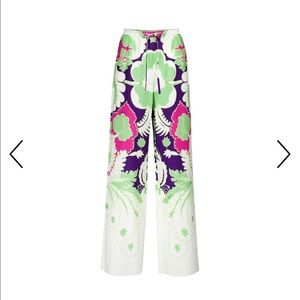 NWT $1,590 Valentino Garavani printed wide-leg trousers ,Size IT 42,US 6, ITALY